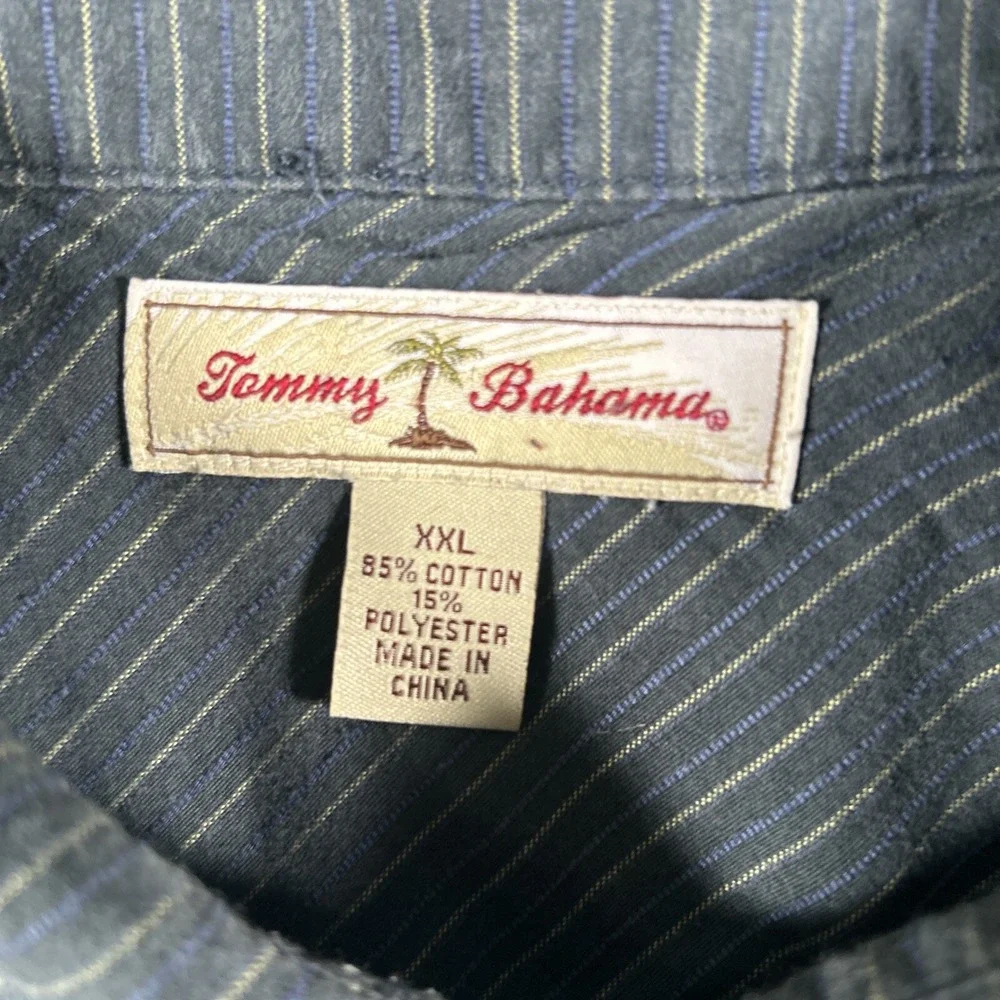 Tommy Bahama Long Sleeve Shirt Mens 2XL Button Up Green